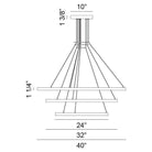 Matteo - O'Hara 40" 3-Light Chandelier - Lights Canada