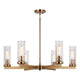 Matteo - Weaver 6-Light Chandelier - Lights Canada