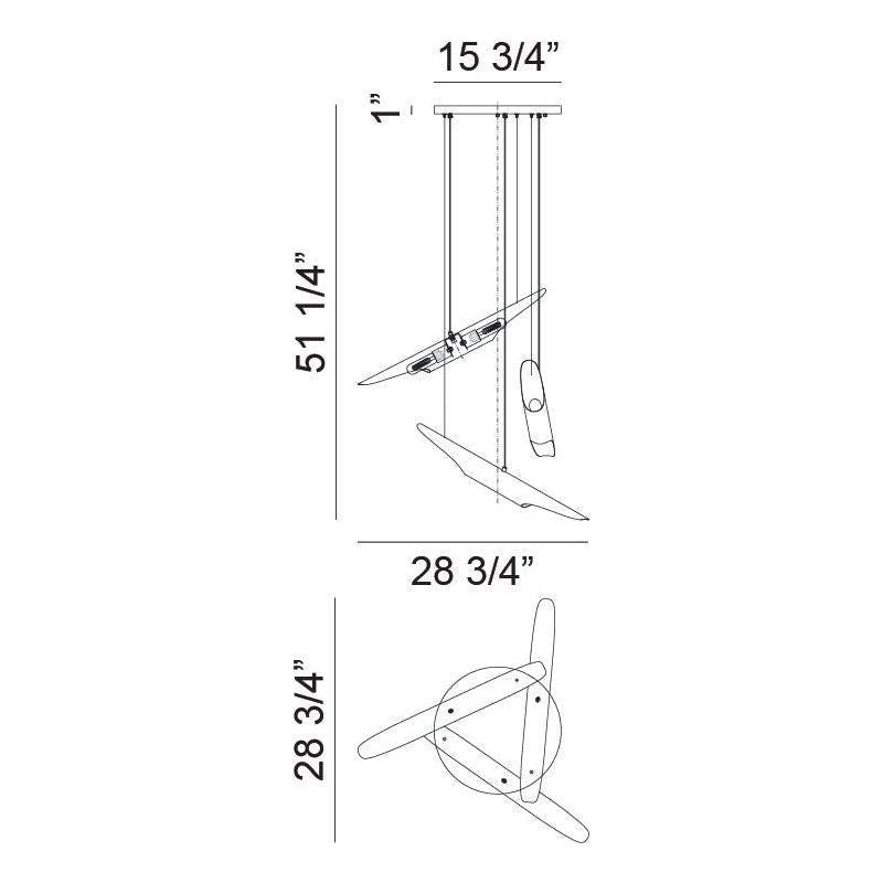 Matteo - Stylus 6-Light Chandelier - Lights Canada