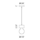 Matteo - Marmo Mini Pendant - Lights Canada