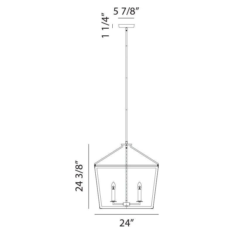 Matteo - Mavonshire 4-Light Chandelier - Lights Canada