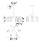 Matteo - Kristof 6-Light Chandelier - Lights Canada