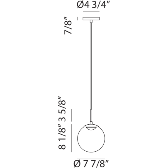 Matteo - Boble 8" Mini Pendant - Lights Canada