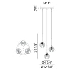 Matteo - Jemyca 3-Light Pendant - Lights Canada