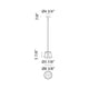 Matteo - Caske 8" Mini Pendant - Lights Canada