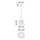 Matteo - Caske 16" Pendant - Lights Canada