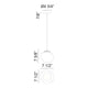 Matteo - Melotte 8" 1-Light Pendant - Lights Canada
