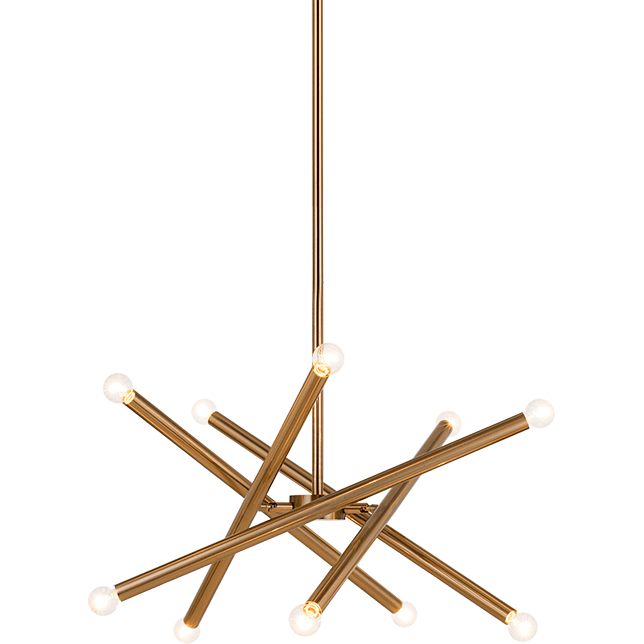 Matteo - Matchstix 10-Light Pendant - Lights Canada