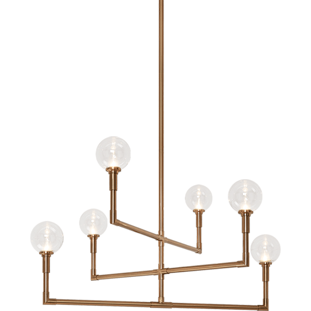 Matteo - Candlestix 6-Light Chandelier - Lights Canada