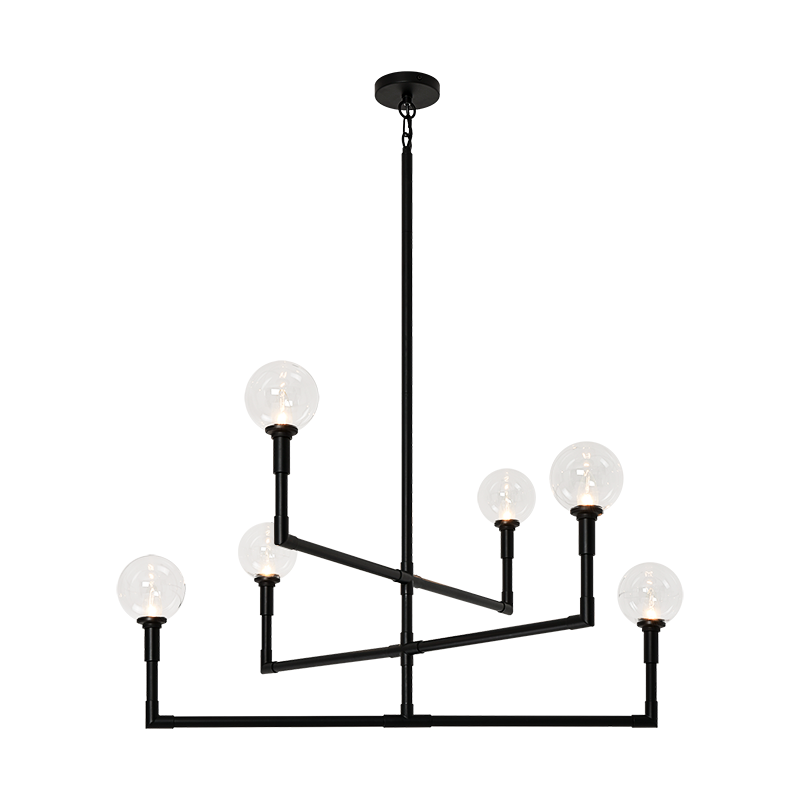 Matteo - Candlestix 6-Light Chandelier - Lights Canada