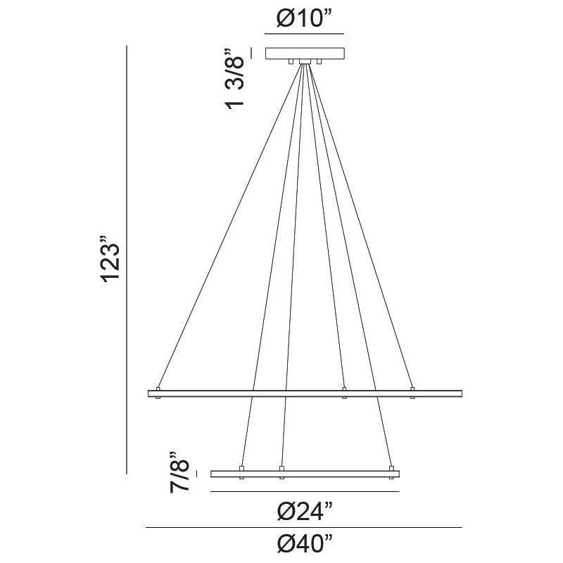 Matteo - Victoria 40" 2-Light Pendant - Lights Canada