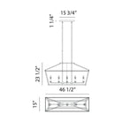 Matteo - Mavonshire 5-Light Linear Suspension - Lights Canada