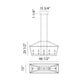 Matteo - Mavonshire 5-Light Linear Suspension - Lights Canada