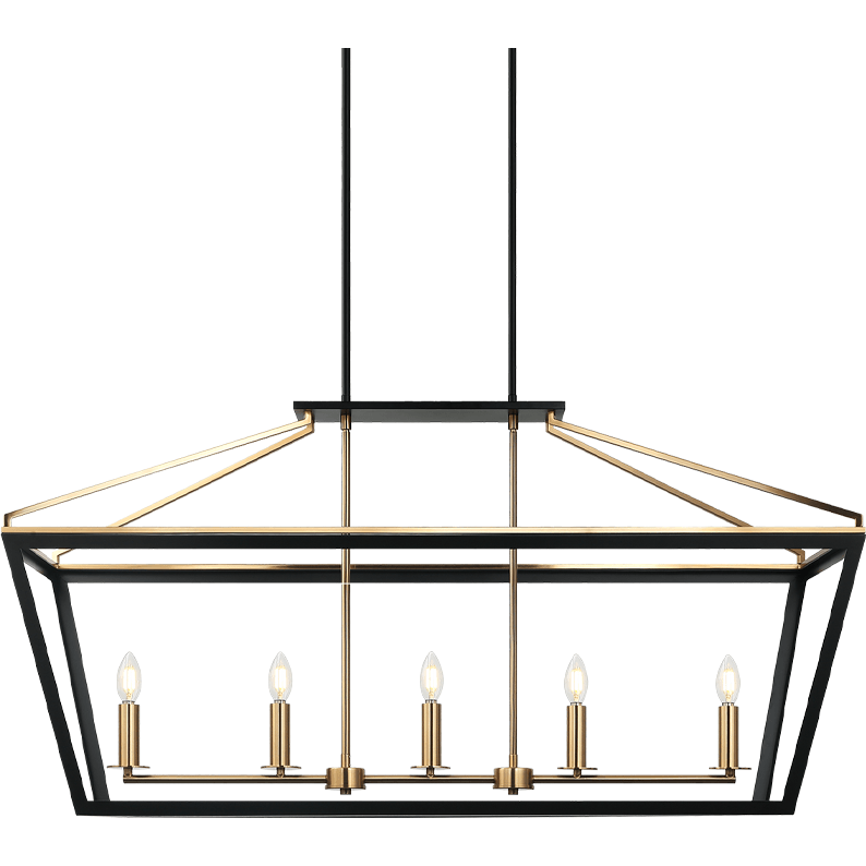 Matteo - Mavonshire 5-Light Linear Suspension - Lights Canada