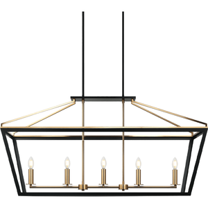 Matteo - Mavonshire 5-Light Linear Suspension - Lights Canada