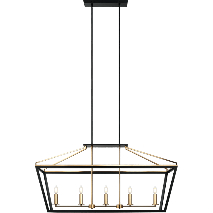 Matteo - Mavonshire 5-Light Linear Suspension - Lights Canada