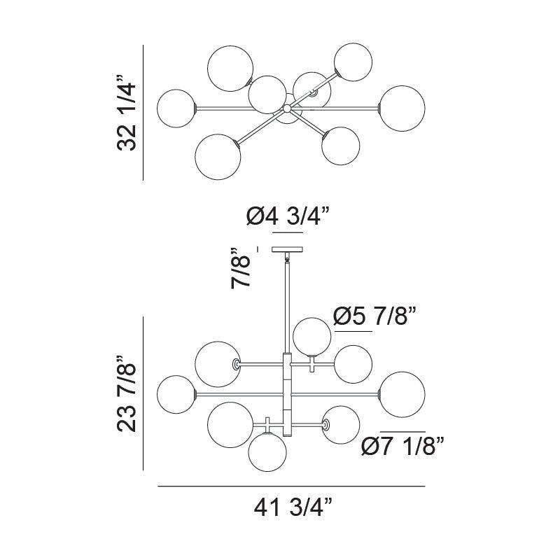 Matteo - Averley 8-Light Chandelier - Lights Canada