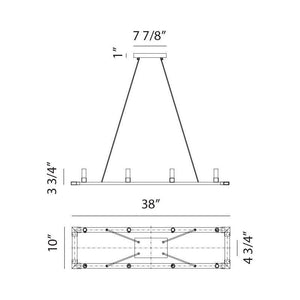 Matteo - Cascadian 8-Light Chandelier - Lights Canada