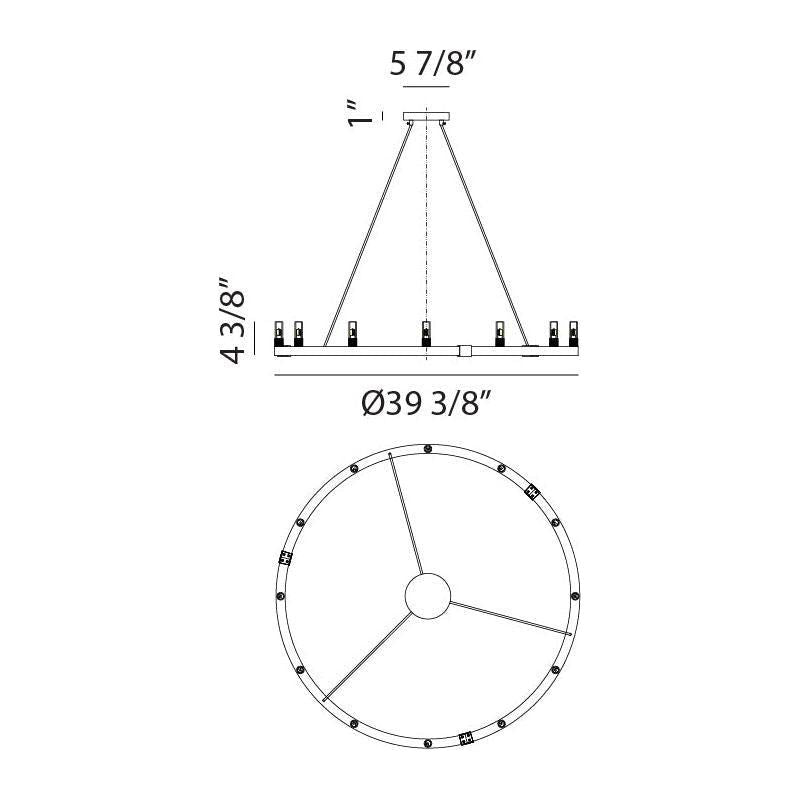 Matteo - Cascadian 12-Light Chandelier - Lights Canada