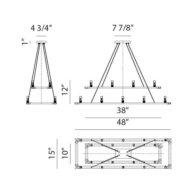 Matteo - Cascadian 18-Light Chandelier - Lights Canada