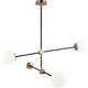 Matteo - Cosmic 4-Light Chandelier - Lights Canada