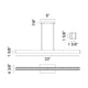 Matteo - Presley 33" 1-Light Linear Suspension - Lights Canada