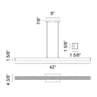 Matteo - Presley 42" 1-Light Linear Suspension - Lights Canada