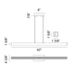 Matteo - Presley 42" 1-Light Linear Suspension - Lights Canada