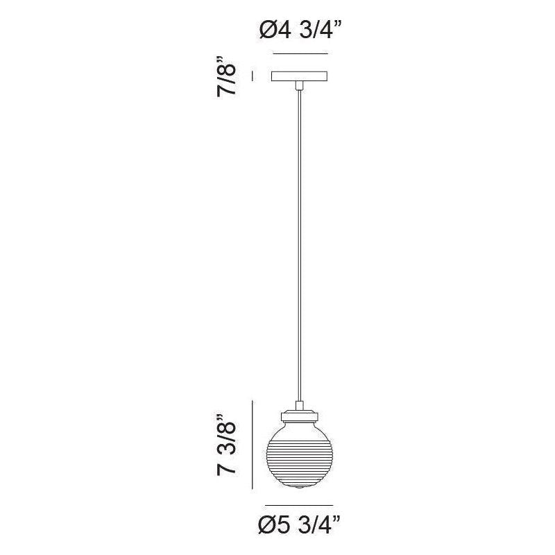 Matteo - Ridge 1-Light Mini Pendant - Lights Canada