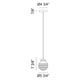 Matteo - Ridge 1-Light Mini Pendant - Lights Canada