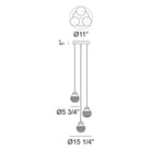 Matteo - Ridge 3-Light Pendant - Lights Canada