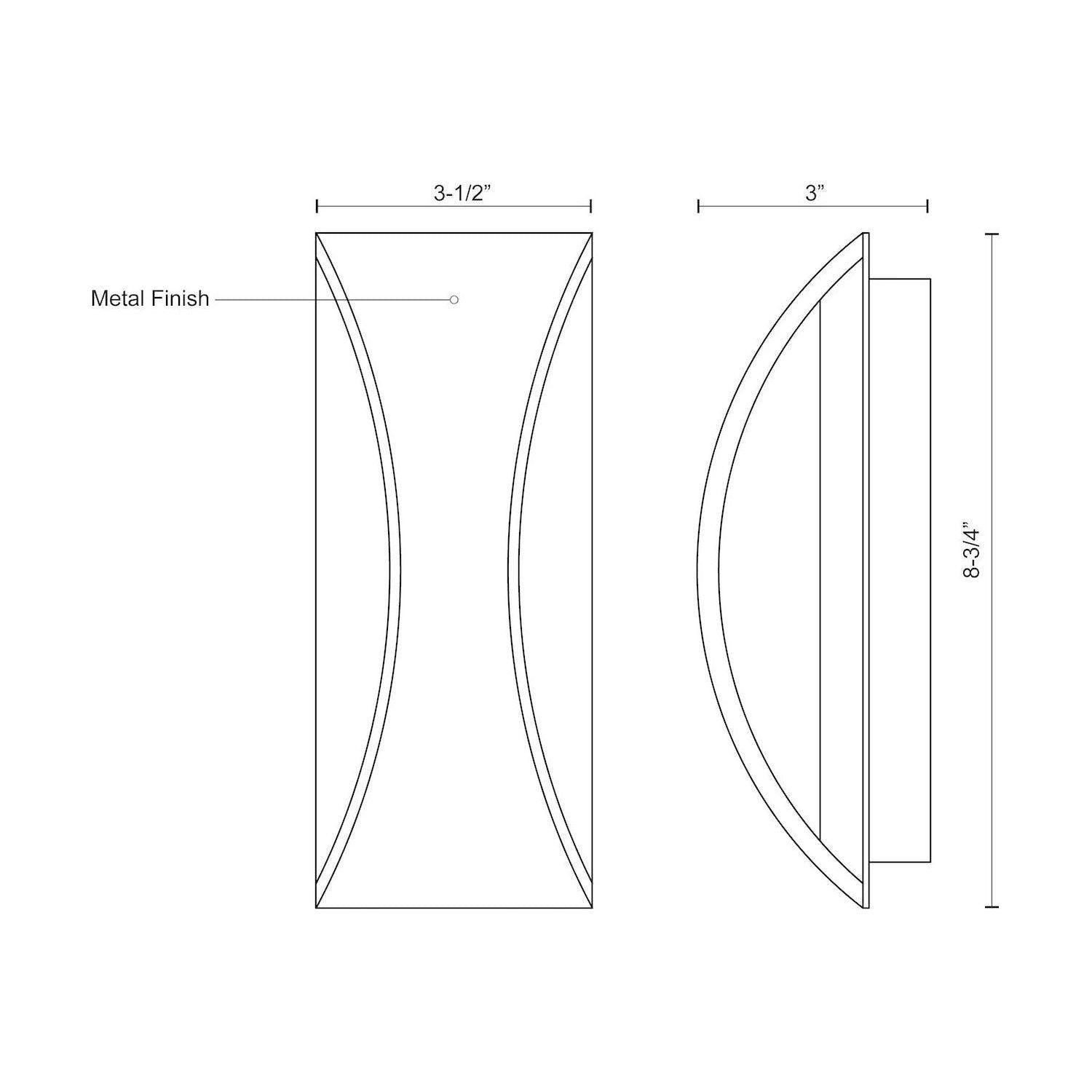 Kuzco - Cabo LED 9" Exterior Wall Arc Up/Down - Lights Canada