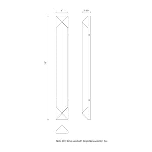 Alora - Caesar 25" Wall Vanity - Lights Canada