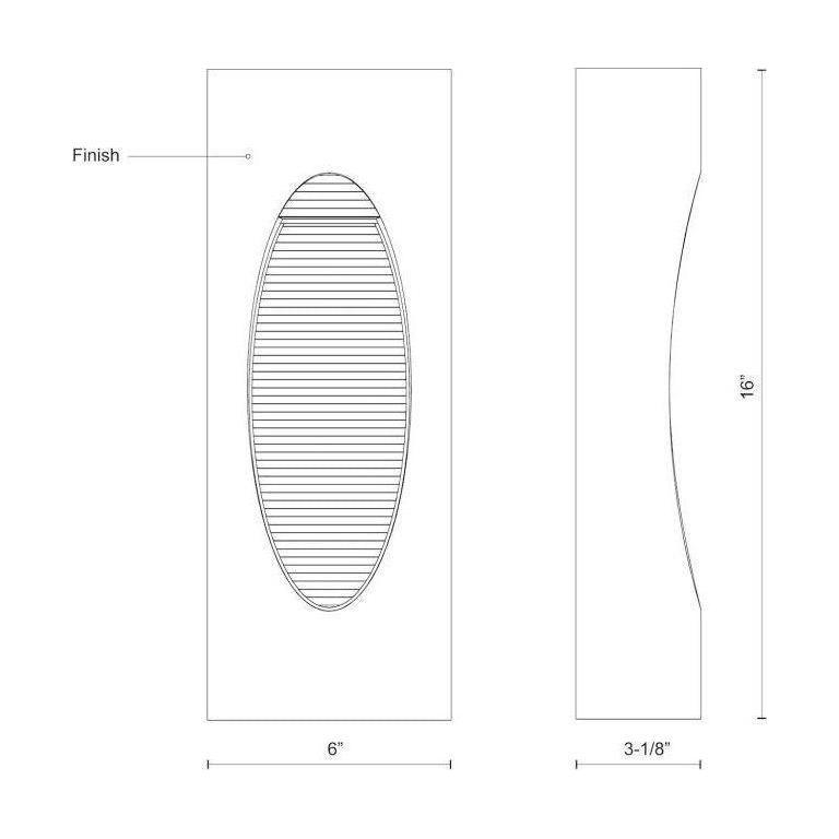 Kuzco - Cascades 16" LED Exterior Wall - Lights Canada