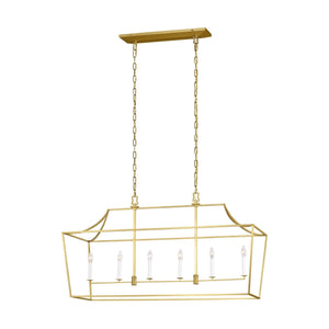 Southold Linear Suspension Burnished Brass