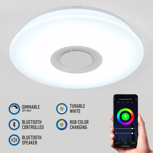 Artika - Galaxy LED Flush Mount with Bluetooth Speaker - Lights Canada