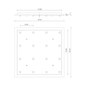 Kuzco - 16-Light Multi-Canopy - Lights Canada