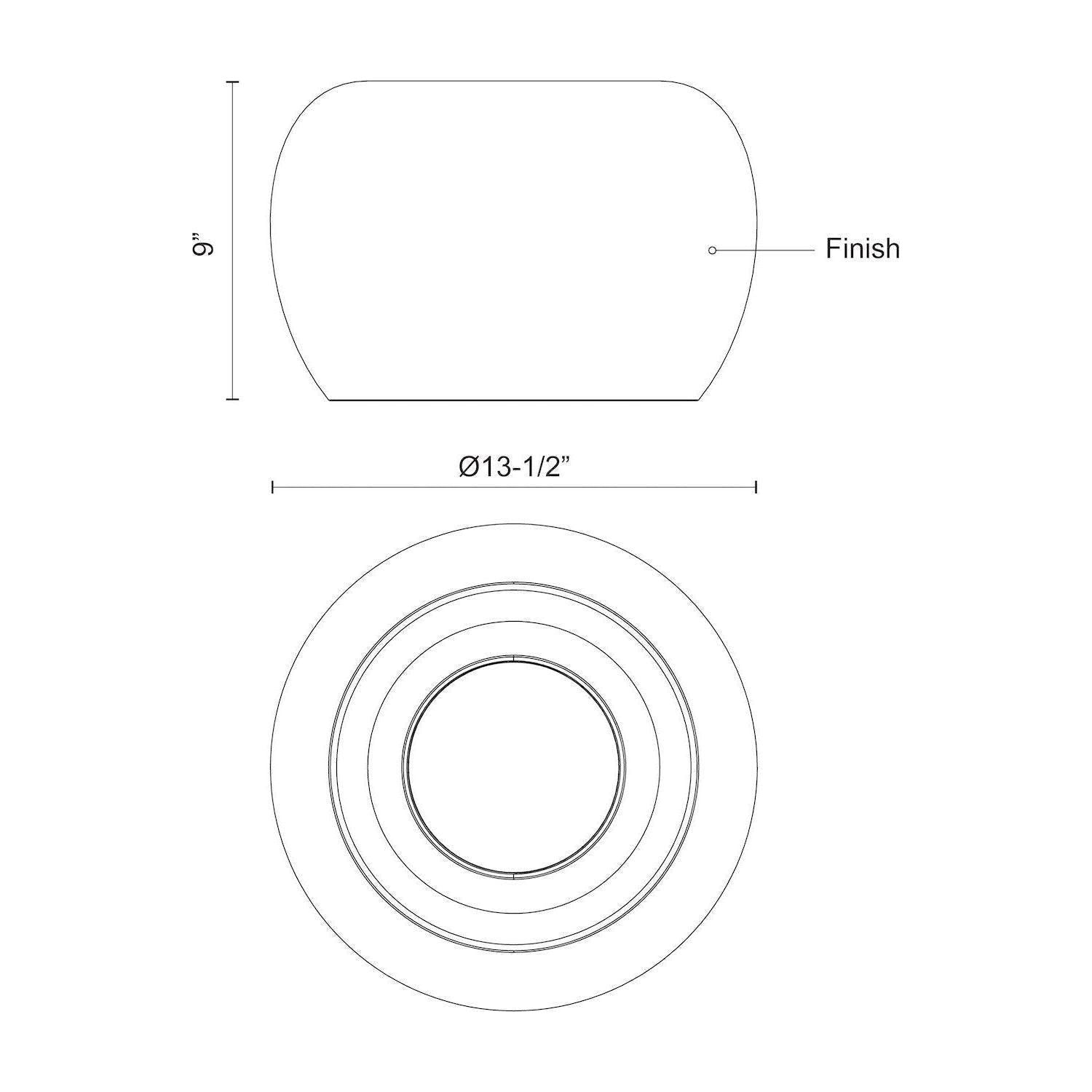 Kuzco - Croft 14" Flush Mount - Lights Canada