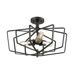 Inuvik Semi Flush Mount Multiple Finishes and Graphite