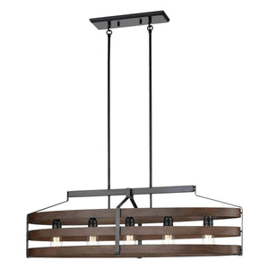 Fort Garry Linear Suspension Graphite and Ironwood On Metal