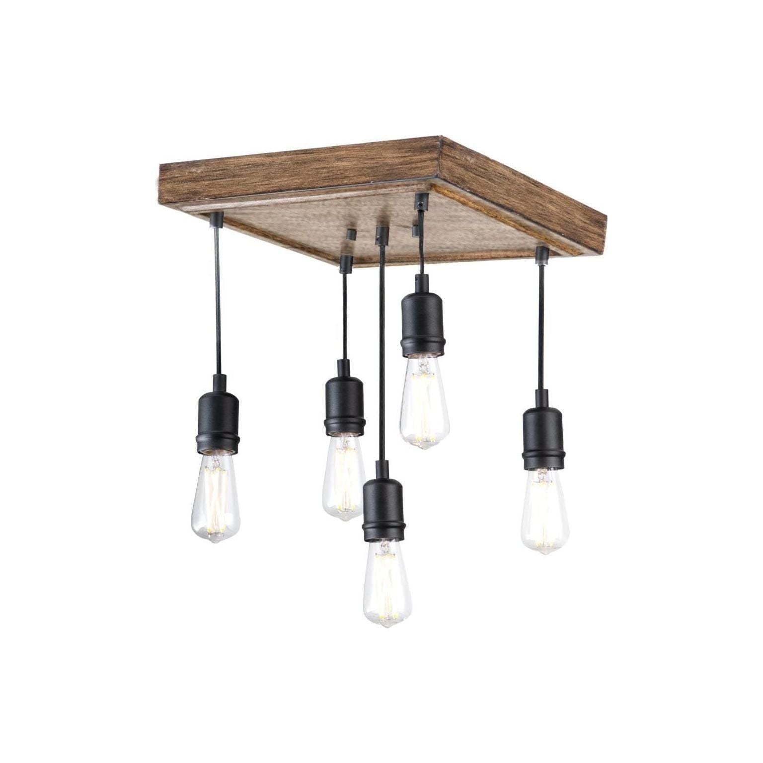 DVI - Timber Lodge Semi Flush Mount - Lights Canada