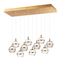 Swank LED 10-Light Linear Suspension