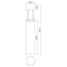 Kuzco - Novato 36" Exterior Bollard - Lights Canada