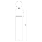 Kuzco - Chadworth 30" Exterior Bollard - Lights Canada
