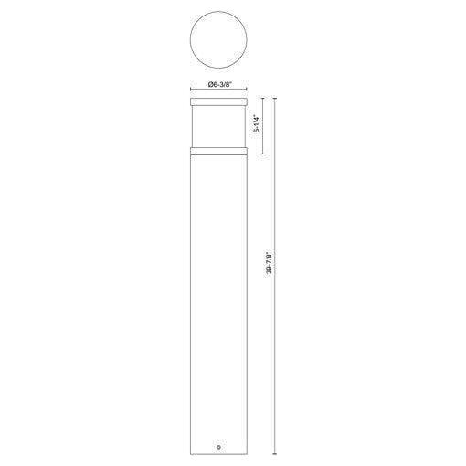 Kuzco - Chadworth 40" Exterior Bollard - Lights Canada