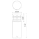 Kuzco - Blaine 18" Exterior Bollard - Lights Canada