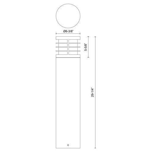 Kuzco - Blaine 29" Exterior Bollard - Lights Canada