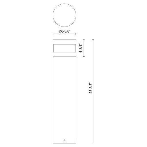 Kuzco - Windermere 28" Exterior Bollard - Lights Canada