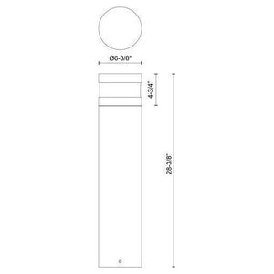 Kuzco - Windermere 28" Exterior Bollard - Lights Canada