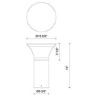 Kuzco - Kingsbury 19" Exterior Bollard - Lights Canada